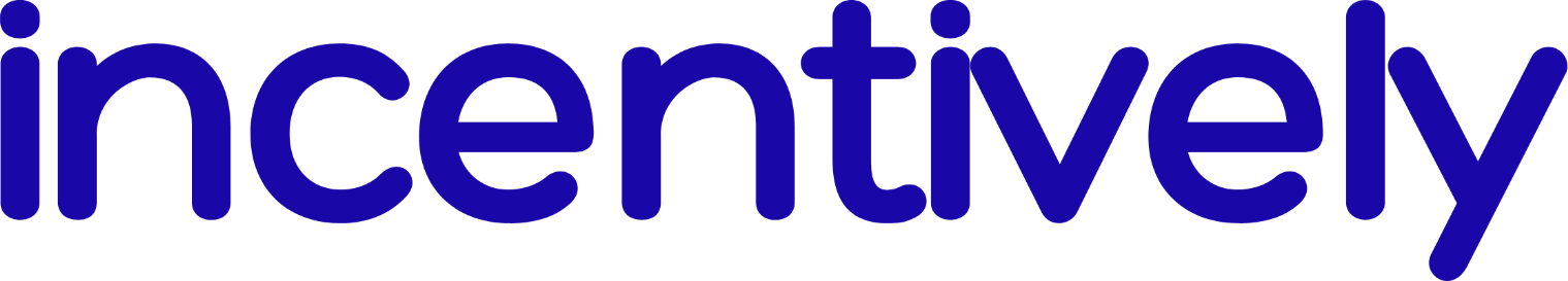 Correct blue Incentively logo with clear spacing